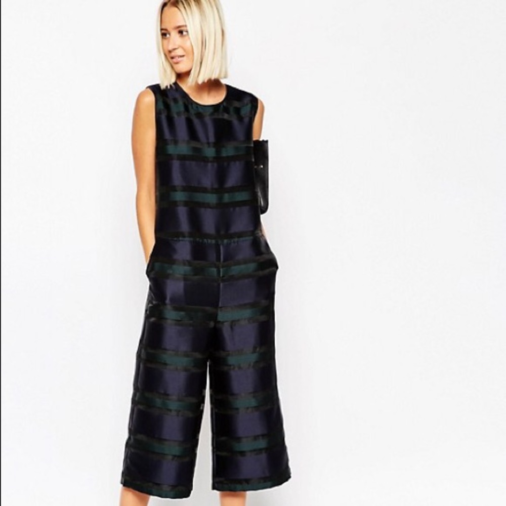 ASOS White Organza Jumpsuit